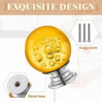 Youyole 10 Pcs Dresser Crystal Knobs 30mm Glass Pull for Cabinets and Drawers Knobs for Dresser Drawers and Kitchen(Stylish Style)