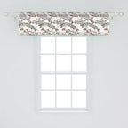 Ambesonne Fishes Window Valance Pack of 2, Watercolor Common Carp Perch and Bass Freshwater Animals Themed Seafood Drawing, Rod Pocket Curtain Valances for Kitchen Bedroom, 42" X 12", Pale Blue Grey