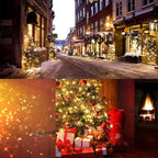 Brizled Mini Christmas Lights, 33ft 100 LED Christmas String Lights Connectable, UL Certified Energy Saving Xmas Tree Light for Indoor Outdoor Bedroom Wedding Party Xmas Tree Decoration, Warm White