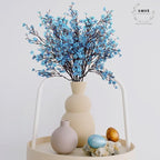 Uieke 15 Pcs Artificial Baby Breath Flowers Fake Gypsophila Bouquets Faux Silk Flower Real Touch Flowers for Wedding Farmhouse Decor DIY Home Party Office Kitchen Hotel Bathroom Garden Blue