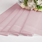 Chyhomenyc Sheer Curtains 45 Inch Long 2 Panels, Short Voile Drapes for Dinning Small Windows Bathroom Living Room Bedroom, Rod Pocket, 42Wx45L Inches, 2PCS, Blush Pink
