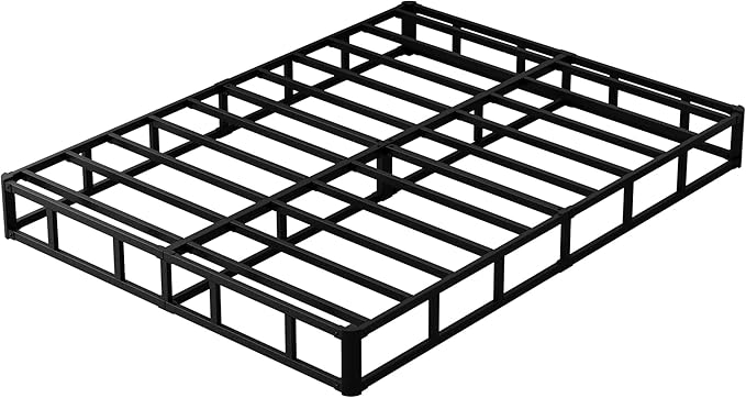 7 Inch California King Box Spring Bed Base, Low Profile Metal Cal King Box Spring with Fabric Cover, 3000 Lbs Max Weight Capacity Mattress Foundation, Noise-Free, Easy Assembly