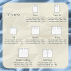 LuxClub 4 PC King Sheet Set, Breathable Luxury Bed Sheets, Deep Pockets Wrinkle Free Cooling Bed Sheets Machine Washable Hotel Bedding Silky Soft - Sky King