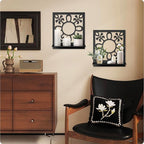 Candle Wall Sconce, Retro Wall Hanging, Farmhouse Wall Art for Living Room Bedroom Bathroom (2 Pack 11.8 x 13 in)