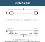 Franklin Brass Adjusta-Pull (5-Pack) Adjustable Drawer Pulls | Fits 1-3/8 to 6-5/16 Inch Hole Centers | Satin Nickel Cabinet Handles| Fluted Edge P49105-SNM-B