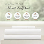 Linen Market Brushed Microfiber Twin XL Sheet Set 3 Piece – Oeko-TEX Certified Ultra Soft & Wrinkle-Free - 16" Deep Pocket Sheets - Easy Care Twin XL Size - White