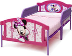 Delta Children Plastic 3D-Footboard Twin Bed, Disney Minnie Mouse