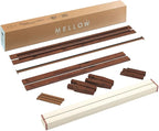 Mellow Naturalista Classic 16 Inch Solid Wood Platform Bed with Wooden Slats, Espresso, Twin