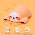 Sloth Night Light, Cute Sloth Gifts for Kids, Dimmable Silicone Animal Nursery Lamp,Adorable Rechargeable Squishy Night Light Touch Lamp for Girls Boys Room Decor