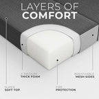 Cozzzi Folding Mattress Full Size for Floor and Traveling with Removable Cover - Lightweight and Portable Folding Mattress for Adults & Kids - Compact and Easy to Storage (75in x 54in x 4in)