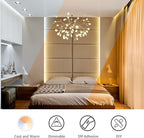 Lepro LED Tunable White Strip Light, Warm to Cool White,32.8ft Dimmable Bright LED Tape Lights, 600 LEDs 2835, Strong 3M Adhesive, Not Cuttable, Suitable for Christmas Decorations, Home, Bedroom