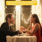 12 Pack Valentine's Day Fairy Lights Battery Operated, 3 Speed Modes, Extra 12 Batteries for Replacement, 7Ft 20 LED Mini String Light, Waterproof Copper Wire, Twinkle Firefly Lights for Christmas