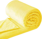 Walensee Fleece Blanket Plush Throw Fuzzy Lightweight (Throw Size 50x60 Bright Yellow) Super Soft Microfiber Flannel Blankets for Couch, Bed, Sofa Ultra Luxurious Warm and Cozy for All Seasons