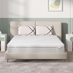 Novilla 4 Inch Twin Mattress Topper, Medium Firm Gel Memory Foam Mattress Topper for Back Pain Pressure Relieving, Motion Isolation & Airflow Design, CertiPUR-US Certified