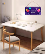 Personalized Outer Space Man Cave Sign For Boys Bedroom Custom Name Science Fiction Theme Kids Room Toddler Baby Nursery Door Plaque Planet Wall Art Decor For Little Man Cave