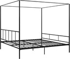 Novogratz Marion Canopy Bed, King, Black
