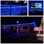 100Ft Blue LED Rope Lights, 110V Outdoor Rope Lights Waterproof Decorative Lighting for Indoor/Outdoor, 1080 LEDs Rope Lights for Outside, Deck, Patio, Halloween and Christmas Decorations