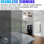 Energetic 5.5W A15 LED Refrigerator Bulb, 40 Watt Equivalent, 5000K Daylight, Dimmable A15 Ceiling Fan Light Bulbs, E26 Base, 2 Pack