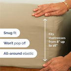 King 6 Piece Sheet Set - Comfy Breathable & Cooling - Ultra Soft Hotel Luxury Bedding Set with 8-16 Inch Deep Pockets - 1 Flat & 1 Fitted Sheet & 4 Pillowcases - Cozy, Wrinkle Free & Easy Care - Beige