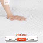 PrimaSleep Full Mattress, 8 Inch Gel Memory Foam Mattress, Gel Infused for Comfort and Pressure Relief, CertiPUR-US Certified, Bed-in-a-Box, Medium Firm, Full Size