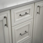 Franklin Brass - Francisco Heirloom Silver Cabinet Handles 3 Inch (3") Hole Center Pulls | Easy Install, Durable Hardware for Kitchen Cabinet Door, Drawers, Dresser Pull, Furniture (10 Pack)