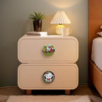 JamJam Set of 8 1.8" Wooden Unique Cabinet Kids Nursery Dresser Knobs Cute Funky Fox Horse Animal Themed Drawer Pulls and Knobs