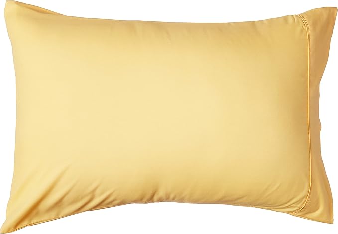 Sweet Home Collection 7 Piece Comforter Set Bag Solid Color All Season Soft Down Alternative Blanket & Luxurious Microfiber Bed Sheets, Yellow, Full