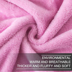 Fleece Twin Size Summer Blanket All Season 350GSM Lightweight Throw for The Bed Extra Soft Brush Fabric Winter Warm Sofa Blanket 66" x 90"(Pink Twin)
