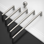 Amerdeco 10 Pack Brushed Satin Nickel Cabinet Pulls 3 Inch(76MM) Hole Centers Kitchen Cabinet Handles Hardware Kitchen Handles for Cabinets Cupboard Handles Drawer Pulls ZH0041