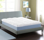 Superior Mattress Topper, Down Alternative, 2 Inch Deep Sized Bed Pillow Top, Comfort Pad, Fluffy Mattress-Topper Protector, Plush Cooling Extra Soft, Hotel Quality, Full, White