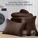 HEVUMYI Brown Twin-XL Comforter Set - 5-Piece All Season Bed in a Bag Twin-XL, Ultra Soft Bedding Set with Comforter, Flat Sheet, Fitted Sheet, Pillowcases, Pillow Shams
