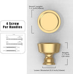 10 Pack Champagne Bronze Cabinet Knobs Single Hole Cabinet Pulls Round Kitchen Cabinet Knobs
