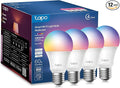 Tapo TP-Link Smart Light Bulbs, 16M Colors RGBW, Dimmable, Compatible with Alexa and Google Home, A19, 60W Equivalent, 800LM CRI>90, 2.4GHz WiFi only, No Hub Required, L530E(Pack of 48)