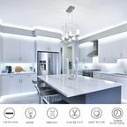 LED Strip Lights 900 LED/50ft, Infrared Remote Control,6000K 12V Daylight White LED Light Strip,Timing Function LED Lights for Under Cabinet, Bedroom, Kitchen