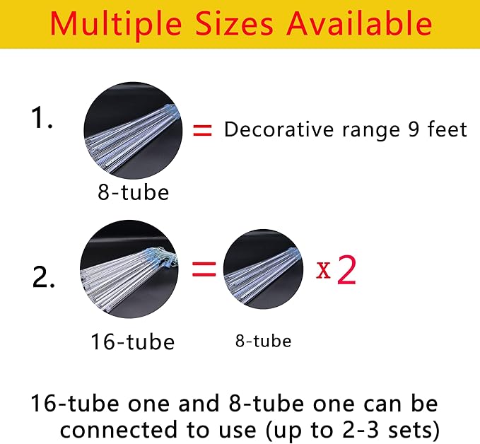 Kwaiffeo Halloween Lights Outdoor, Meteor Shower Lights for Xmas Halloween Decorations Outdoor Party St. Patrick's Day, UL Plug, Green