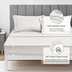 Love's cabin Full Comforter Set Off White, 7 Pieces Full Bed in a Bag, All Season Bedding Sets with 1 Comforter, 1 Flat Sheet, 1 Fitted Sheet, 2 Pillowcase and 2 Pillow Sham