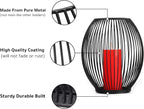 OLEEK Large Metal Candle Holder - Outdoor Lanterns for Patio - Iron Candle Holder - Decorative Candle Holders for Pillar Candles - Table Candles Holders Decor - Iron Candle Stands - Candles Holder