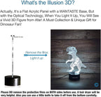 Dino 3D Decor Lamp with Remote, Dinosaur Toys for Girls Boys Room, 7 Colors Changing Night Light Bedside Gifts for Kids Baby