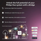 Philips Hue Indoor 33 Ft Smart LED Solo lightstrip Base Kit - Control with Hue App - Compatible with Alexa, Google Assistant and Apple HomeKit (Pack of 4)