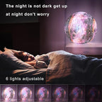7.9 inch Large Moon Lamp Galaxy Starry Moon Night Light with Touch and Remote Control 16 Colors as Cool Lamp Gift for Boys or Girls