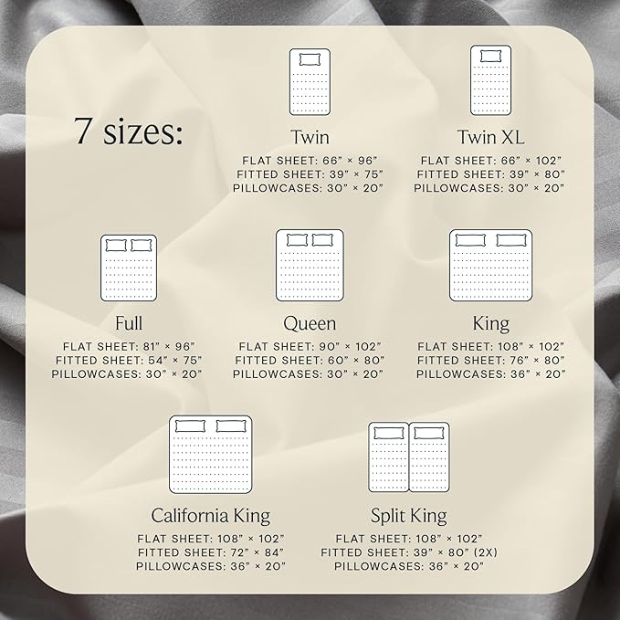 LuxClub 4 PC King Size Sheet Set Bed Sheets, Breathable Luxury Deep Pockets Wrinkle Free Cooling Sheets Machine Washable Hotel Bedding (King, Striped Light Grey)