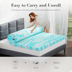 DUMOS 3 Inch Gel Memory Foam Mattress Topper King - Blue Soft Mattress Topper King Size for Back Pain, CertiPUR-US Certified, RV, Camper, CertiPUR-US Certified, Blue