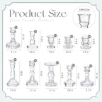 Mumufy 40 Pcs Glass Crystal Taper Candle Holders Clear Glass Candlestick Holder Fit 0.8 Inch Candles Crystal Decorative Candle Stand Centerpiece Table Wedding Dining Party (Classic,Clear)
