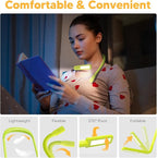 Neck Book Light for Reading at Night, Back to School Supplies Dorm Bed Lamp for College Students Teen Boys Girls Stocking Stuffers Christmas Birthday Gifts for Book Lovers Reading Accessories