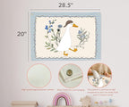 Silly Goose Nursery Rectangular Canvas Banner-Boho Flag Wall Sign Decor for Boys Toddler Kid, Baby Room Above Crib Bedroom Playroom Kindergarten Reading Room Decor-Baby Shower Birthday Christmas Gift