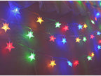 Homeleo 25ft 50 LED Multicolor Star String Lights for Bedroom Decorations, Battery Operated Led Christmas Lights for Apartment Dorm Room Decor(Remote/Timer/Warm White Multicolor Combination)