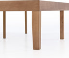 Mellow Naturalista Classic 16 Inch Solid Wood Platform Bed with Wooden Slats, Natural Pine, Twin