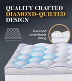 3 Inch Ultra-Fluffy Memory Foam Mattress Topper Full for Back Pain, Extra Soft Pillow Top Full Mattress Topper with 4X Support, Mattress Pad with Breathable Air Mesh Sides, 6-21'' Deep Pocket