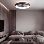 Ceiling Fan with Lights and Remote, 20'' Low Profile Flush Mount, 6 Wind Speeds, Modern Dimmable LED, Smart for Bedroom, Kids Room