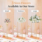 NUPTIO Flower Balls for Wedding Centrepieces - 2 Pcs 9.5in Diameter Artificial Flower Ball Arrangement Bouquet Peachy Pink & Creamy White Fake Rose Flowers Party Centerpieces for Weddings Tables